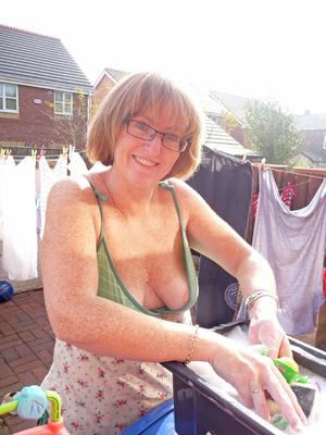 Look at me, not at my boobs young man! 