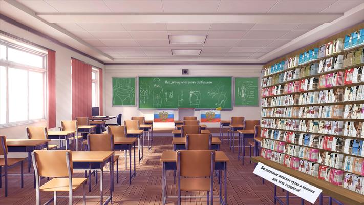 Larissas étudiantes et enseignants russes en classe