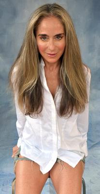 Skanky mature slut in white shirt