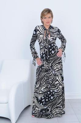 Gill Ellis Young (Lady Sonia) Vestido de jantar de clube de golfe