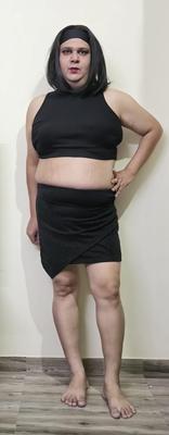Cabelo curto Monica M Black Tee s