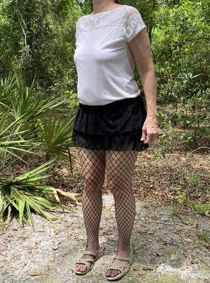 A stockings show in the woods