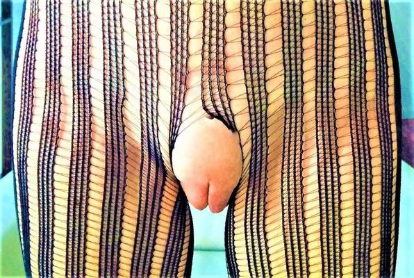 Gräfin Black Mesh mit Kamelzehen Muschi