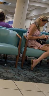 Waiting room upskirt