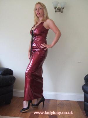 LadyLucy burgandy pvc