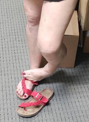 Foot teasing GILF
