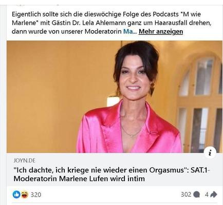Marlene Lufen hat Orgasmus Probleme