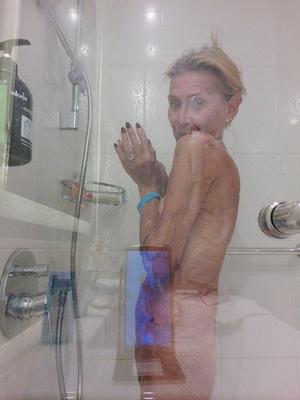 Skinny German Granny In Lingerie From Frankfurt Exposed