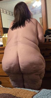 Bbw fat ass and cellulite thighs